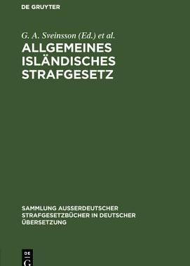 【预订】Allgemeines isländisches Strafgesetz 9783111032962
