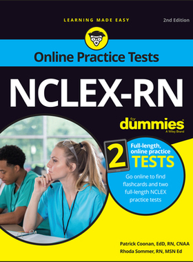 【预订】Nclex-Rn for Dummies, 2nd Edition with Online Practice