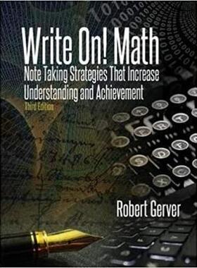 [预订]Write On! Math: Note Taking Strategies That Increase Understanding and Achievement 3rd Edition 9781641131988