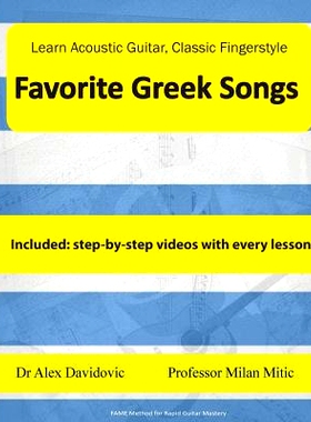 预订 Learn Acoustic Guitar, Classic Fingerstyle: Favorite Greek Songs: 9781508635093