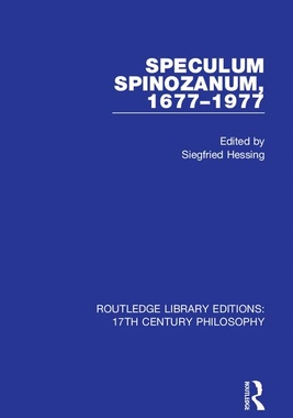 【预订】Speculum Spinozanum, 1677-1977