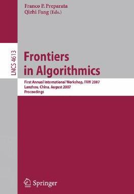 【预订】Frontiers in Algorithmics