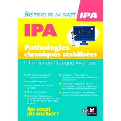 预订 Infirmier en pratique avancée, IPA : pathologies chroniques stabilisées *执业护士，IPA：稳定慢性病理: 97822161