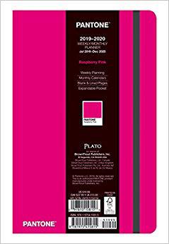 【预售】Pantone Planner 2020 Compact Plato Raspberry Pink 18mos