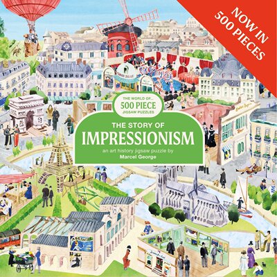 现货 印象派的故事 500片拼图 海外进口文创 Laurence King 小众礼品 The Story of Impressionism 500 pieces