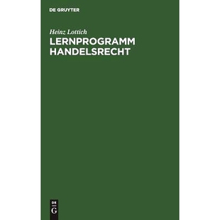 预订 Lernprogramm Handelsrecht: 9783110048308