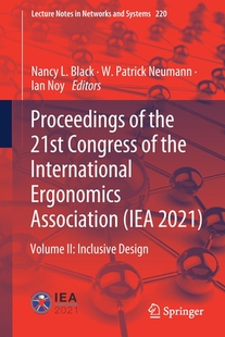 IEA 预订 Proceedings 21st International Congress 2021 Ergonomics Association the