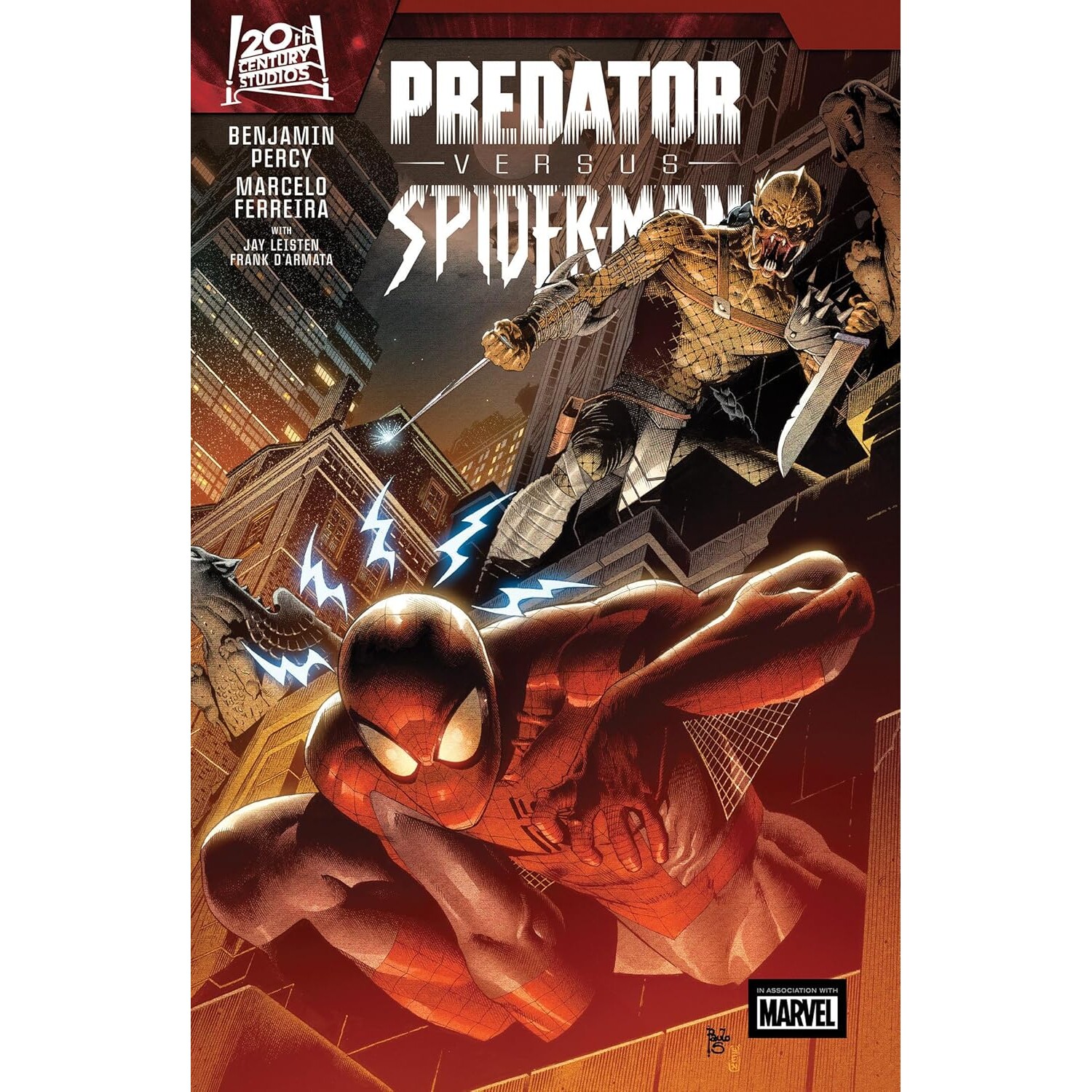 现货 铁血战士大战蜘蛛侠 漫威漫画 20世纪影业 英文原版 Predator Vs. Spider-Man