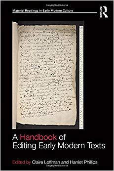 【预售】A Handbook of Editing Early Modern Texts