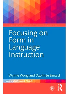 预订 Focusing on Form in Language Instruction 专注于语言教学形式: 9781138500747