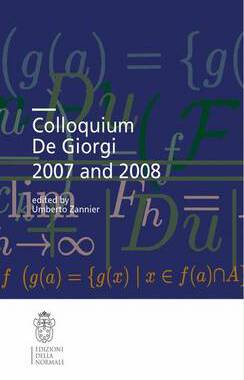 【预订】Colloquium De Giorgi 2007 and 2008
