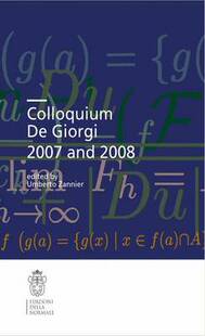 【预订】Colloquium De Giorgi 2007 and 2008