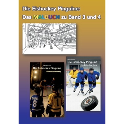 预订 Die Eishockey Pinguine: Das Malbuch zu Band 3 und 4: Ausmalbilder zu 