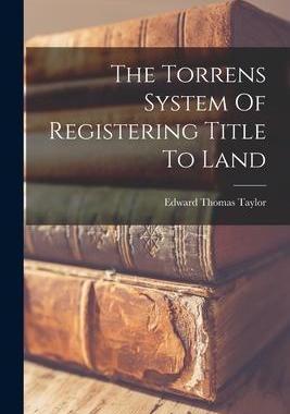 [预订]The Torrens System Of Registering Title To Land 9781017271003