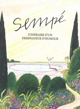 现货 桑贝 幽默主题原画集 Sempé 法国插画艺术家 赠帆布包 大开本收藏 法语原版 Itinéraire d'un dessinateur d'humour