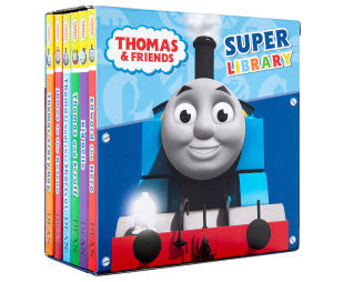 Library 6册纸板书套装 Thomas 托马斯小火车 Collection Tank The Super 英文原版 Engine 托马斯和他 朋友们 Book
