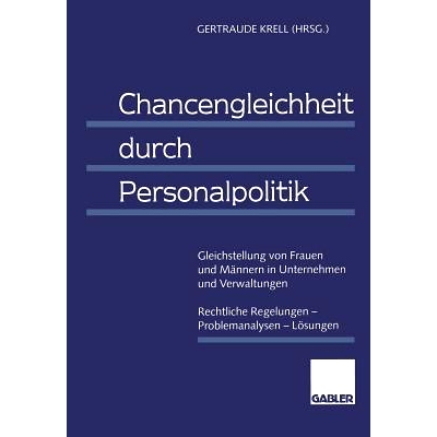 预订 Chancengleichheit durch Personalpolitik: Gleichstellung von Frauen und Männern in Unternehmen und Verwaltungen Rec