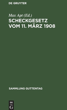【预订】Scheckgesetz vom 11. März 1908 9783111163994