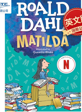 预售 英文原版 Matilda 玛蒂尔达 罗尔德达尔系列 青少年小学生课外阅读书籍