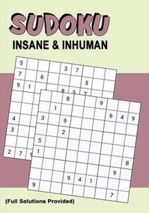 Extremely Sudoku Inhuman Puzzles Players Hard Experienced Insane Advanced for 9781704026039 Killer 预订