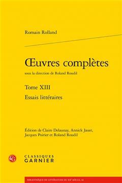 [预订]Oeuvres Completes: Essais Litteraires. Tome XIII 9782406147329