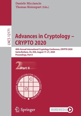 【预订】Advances in Cryptology – CRYPTO 2020