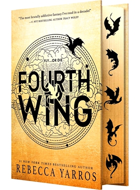 现货 四旋翼 特装刷边纪念版 Rebecca Yarros 龙骑士战争学院 英文原版 精装 经典奇幻小说 Fourth Wing (The Empyrean, 1)