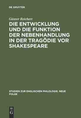 【预订】Die Entwicklung und die Funktion der Nebenhandlung in der Tragödie  9783484450103