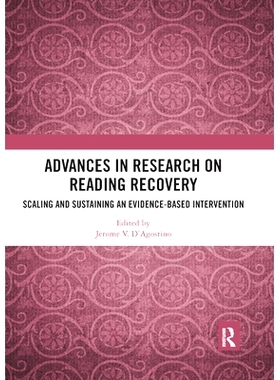 预订 Advances in Research on Reading Recovery: Scaling and Sustaining an Evidence-Based Intervention: 9780367892920