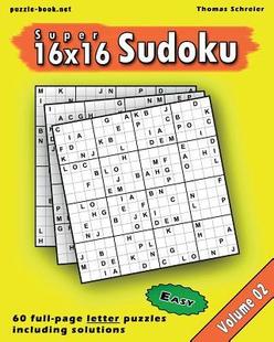 Vol. 9781975858230 Super Full page Easy 16x16 Sudoku Alphabet 预订