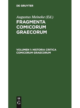 预订 Historia critica comicorum graecorum: 9783112442579
