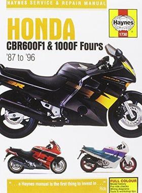 [预订]Honda CBR600F1 & 1000F Fours (87 - 96) Haynes Repair Manual 9780857339379