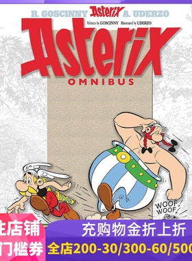 英文原版 高卢英雄历险记 4-6 合订本 卷二 儿童漫画 Asterix Omnibus 2 角斗士阿斯特克斯 环游高卢 与埃及女王的任务