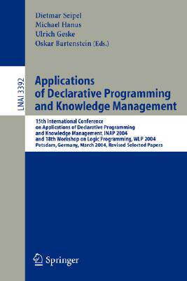 【预订】Applications of Declarative Programming and Knowledge Management