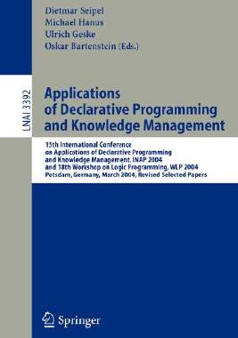 【预订】Applications of Declarative Programming and Knowledge Management