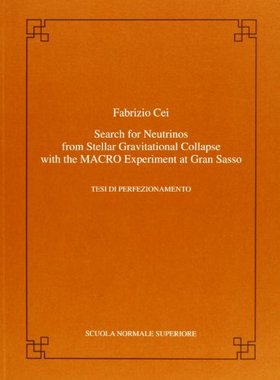 预订 Search for neutrinos from stellar gravitational collapse with the MACRO experiment at Gran Sasso