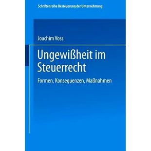 Steuerrecht Formen Konsequenzen 9783409150934 预订 Maßnahmen Ungewißheit