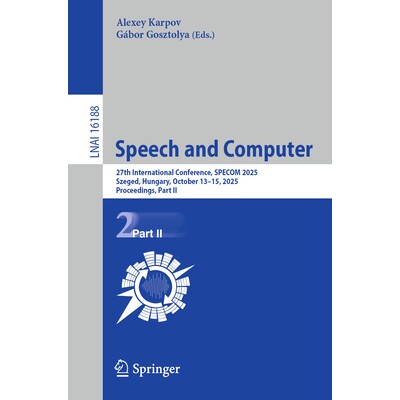 27th International Conference, SPECOM 20