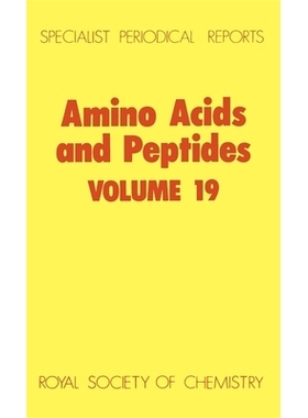 预订 Amino Acids and Peptides: Volume 19 氨基酸和肽：第19卷: 9780851861746