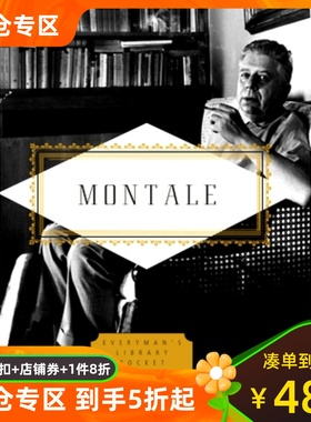埃乌杰尼奥·蒙塔莱诗集 Everyman's Library 口袋诗人系列 精装收藏 英文原版 Montale: Poems 意大利诗人 Eugenio Montale