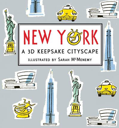 英文原版 小开本全景立体书：纽约 New York: A 3D Keepsake Cityscape