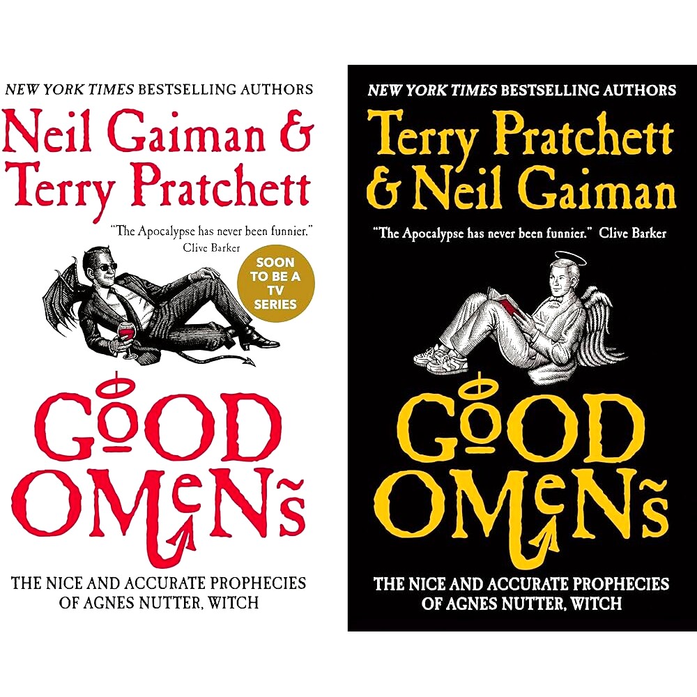现货 Good Omens 好兆头 BBC英剧原著 黑白封面随机 尼尔盖曼 特里普拉切特 Neil Gaiman / Terry Pratchett - 实物图