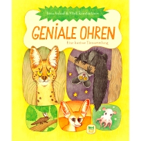 预订 绝妙的耳朵 一本奇特的动物图集 2024德国美书少儿类 德文原版 Geniale Ohren Eine kuriose Tiersammlung