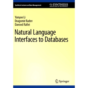 Interfaces Language Databases 9783031450457 预订 数据库自然语言接口 Natural