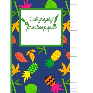 Calligraphy adults 120 hand tropical fruit workbook for writing pages paper Practice punch Funky kids school 预订