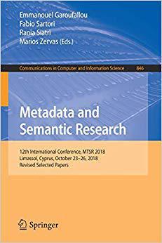 【预售】Metadata and Semantic Research