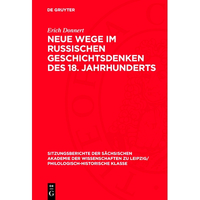 预订 Neue Wege im russischen Geschichtsdenken des 18. Jahrhunderts: 9783112713266