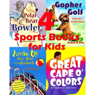 预订 4 Sports Books for Kids: Illustrated for Beginner Readers: 9781951599171