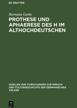 【预订】Prothese und Aphaerese des H im Althochdeutschen 9783110994360