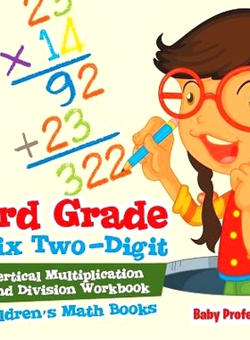 预订 3rd Grade Mix Two-Digit Vertical Multiplication and Division Workbook Children’s Math Books: 9781541904590